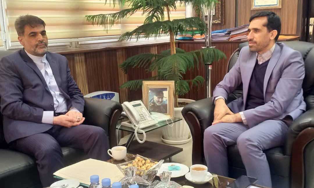 دیدار و گفتگوی فتح اله توسلی با دکتر قادری معاون وزیر و رییس سازمان بهزیستی کشور 